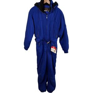 VTG Collini Thermore One-Piece Ski Suit Snowsuit Jumpsuit Skiing Womens 10 Retro